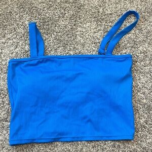 Kortni Jeane Ribbed Ladder Back Swim Top